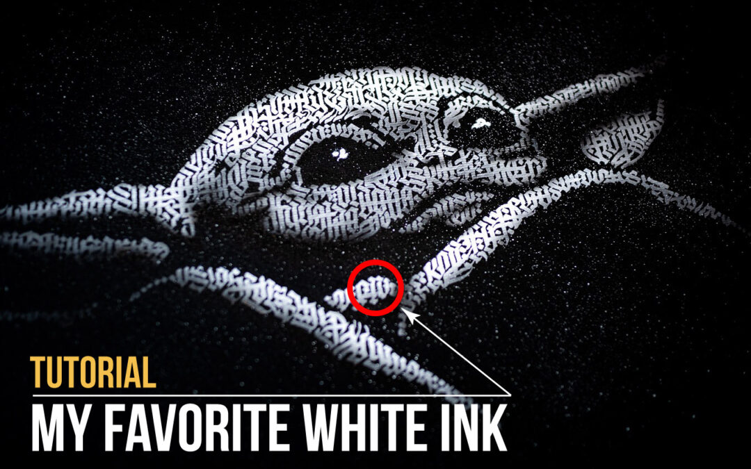 My Favorite White Calligraphy Ink